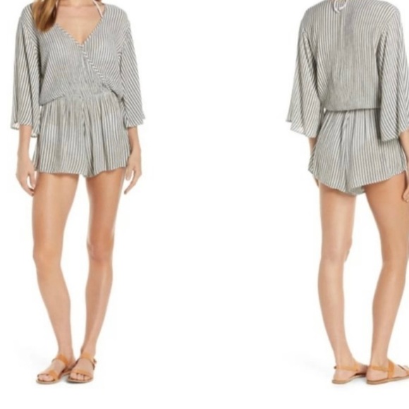 Elan Striped Romper - Picture 2 of 11